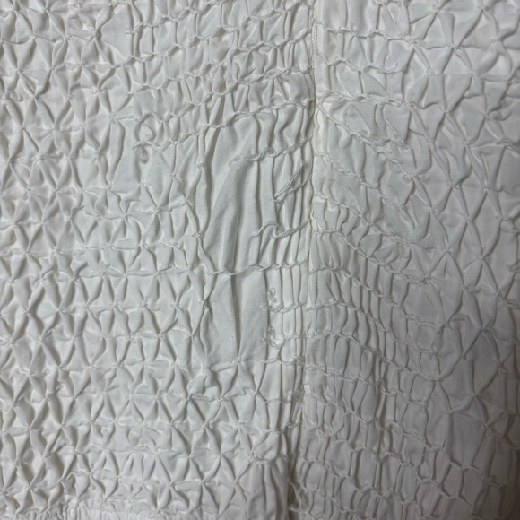 Sea New York Casey Hand Smocked White Long Sleeve Midi Dress Size 12 Large - Picture 5 of 9